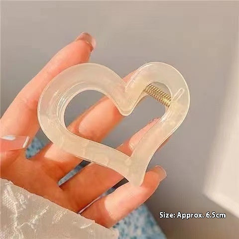 Sweet Loving Heart Grip Women's Heart-shaped Back Head