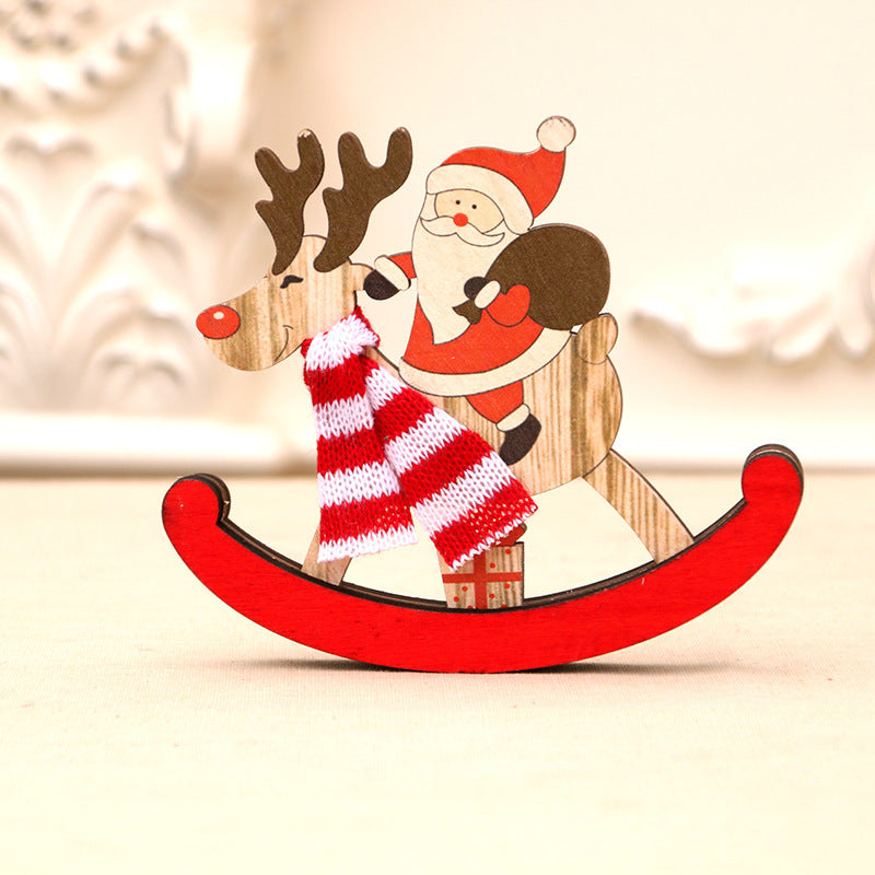 Christmas Decorations Wooden Celebrity Gift Box Ornaments For The Elderly