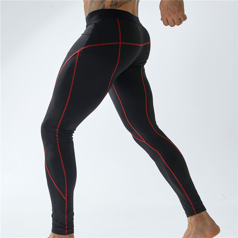 Men’s Workout Sports Leggings – Elastic Tight Fitness Pants