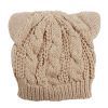 Cute Devil Horns Cat Ears Crochet Knit Beanie for Women