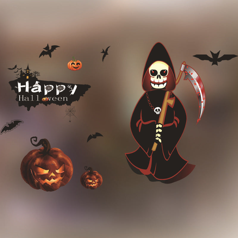 Halloween Decoration Kindergarten Stickers Glass Door