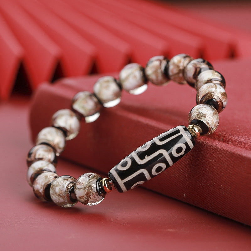 Bracelet Ancient Five-color Multi-treasure Year Snake Lucky Beads