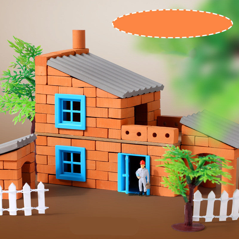 Unisex Mud Build A House Toy Set Mini Style Kids Fun
