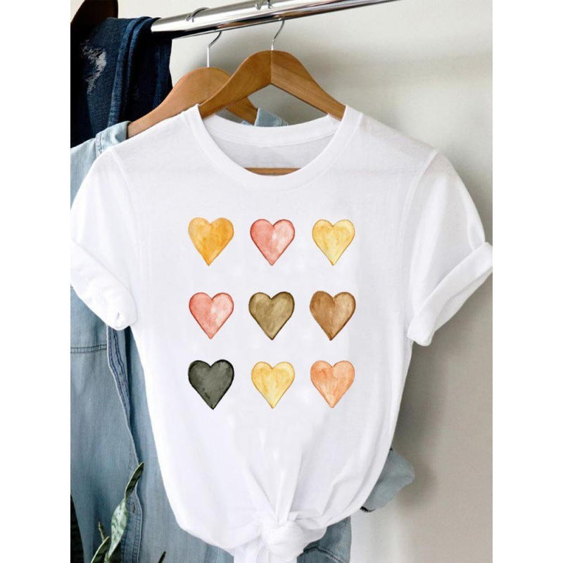 Women's Plus Size Short-sleeved T-shirt