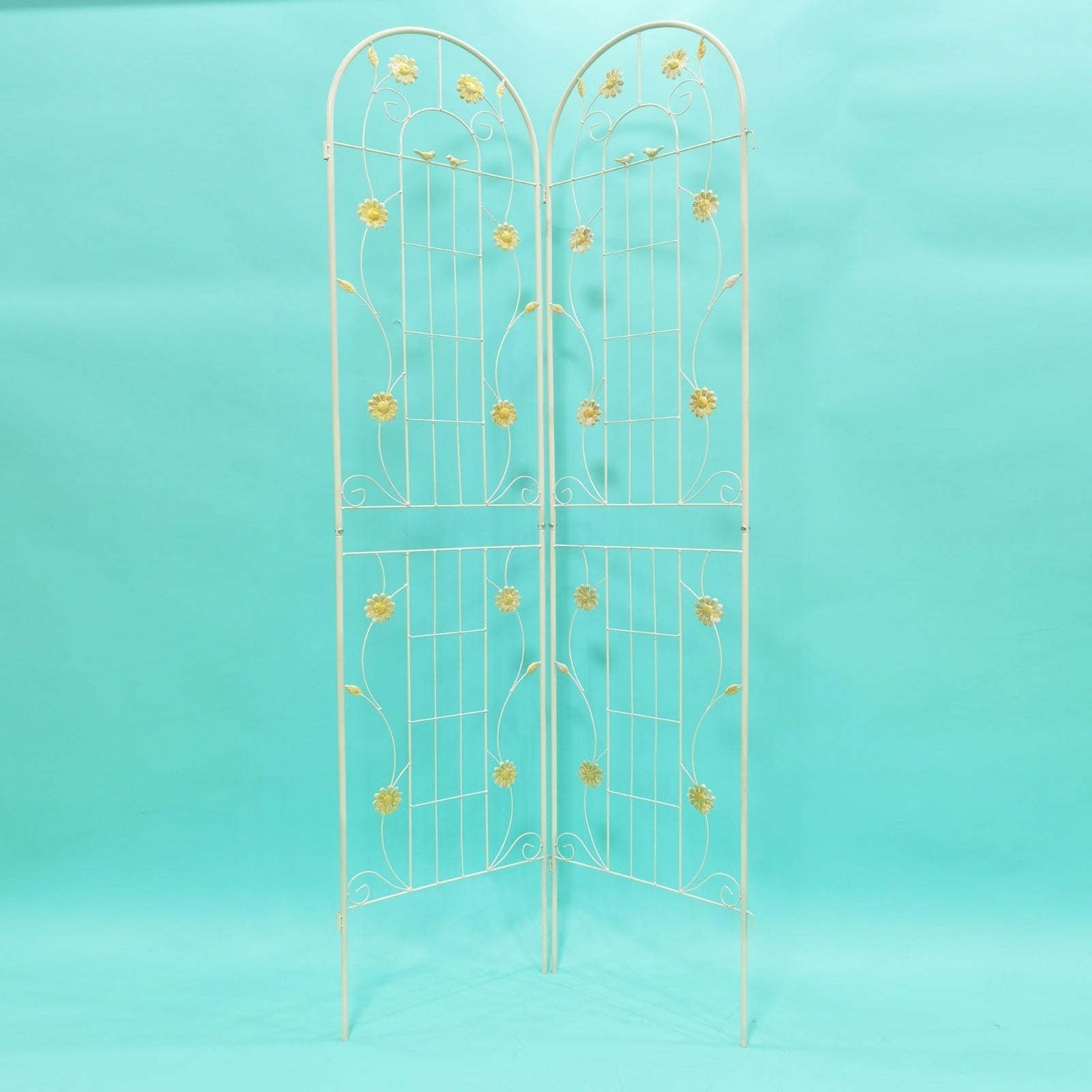 2 Pack Metal Garden Trellis 86.7 X 19.7 Rustproof For Climbing Plants Outdoor