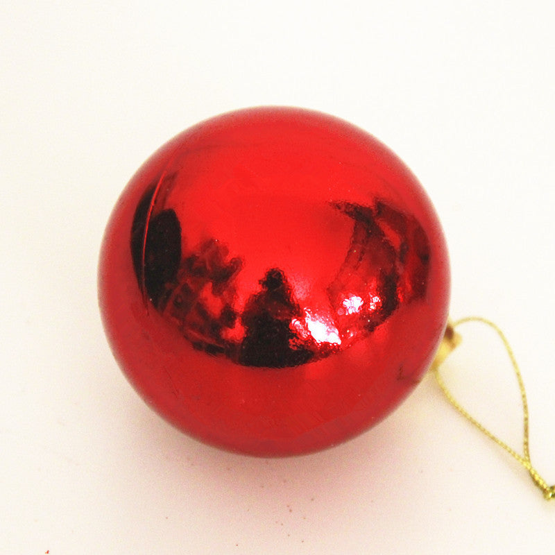 Festival Supplies Painted Ball 6cm, 24 Pcs Pendant Electroplating