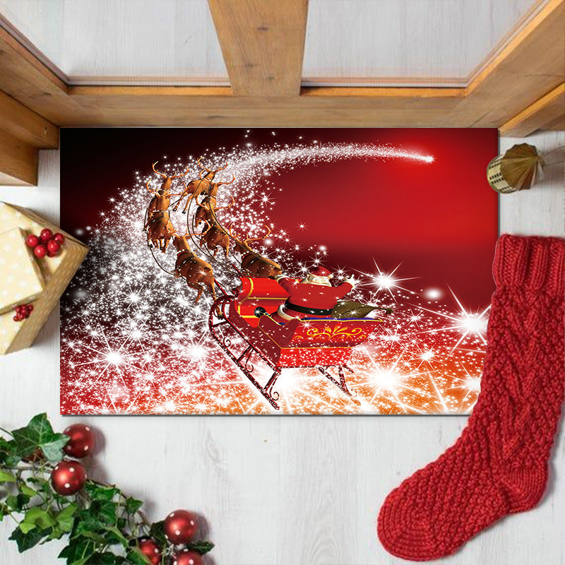 Christmas Theme Carpet Cartoon Decoration Bathroom Floor Mat
