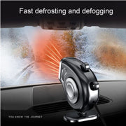 Warm and Cool Dual Use Car Heater Fan, Low Noise Defogger and Windscreen Demister