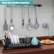 Single-layer Kitchen Dish Rack – Space-saving Drying Organizer