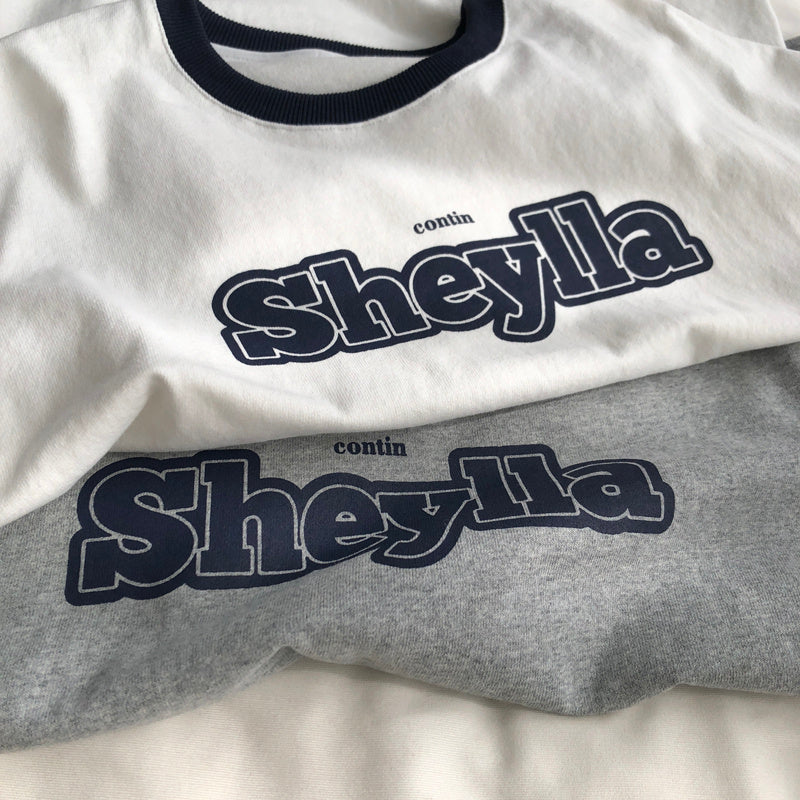 Letter Printed Large Size Loose Fitting T-shirt For Women