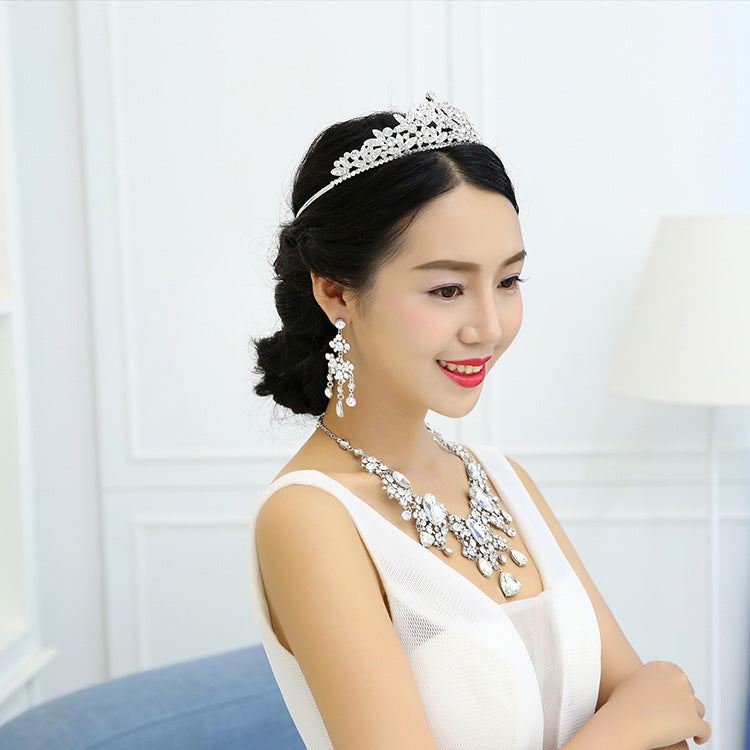 Necklace And Earrings Suite Wedding Dress Accessories