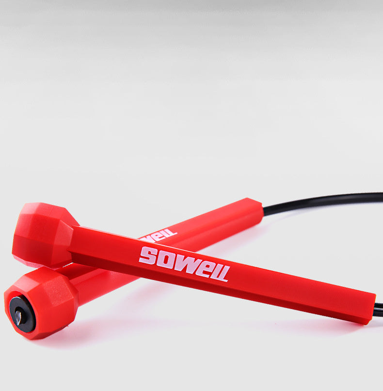Adjustable Speed Skipping Rope – CrossFit & Boxing Jump Rope (Red/Black)