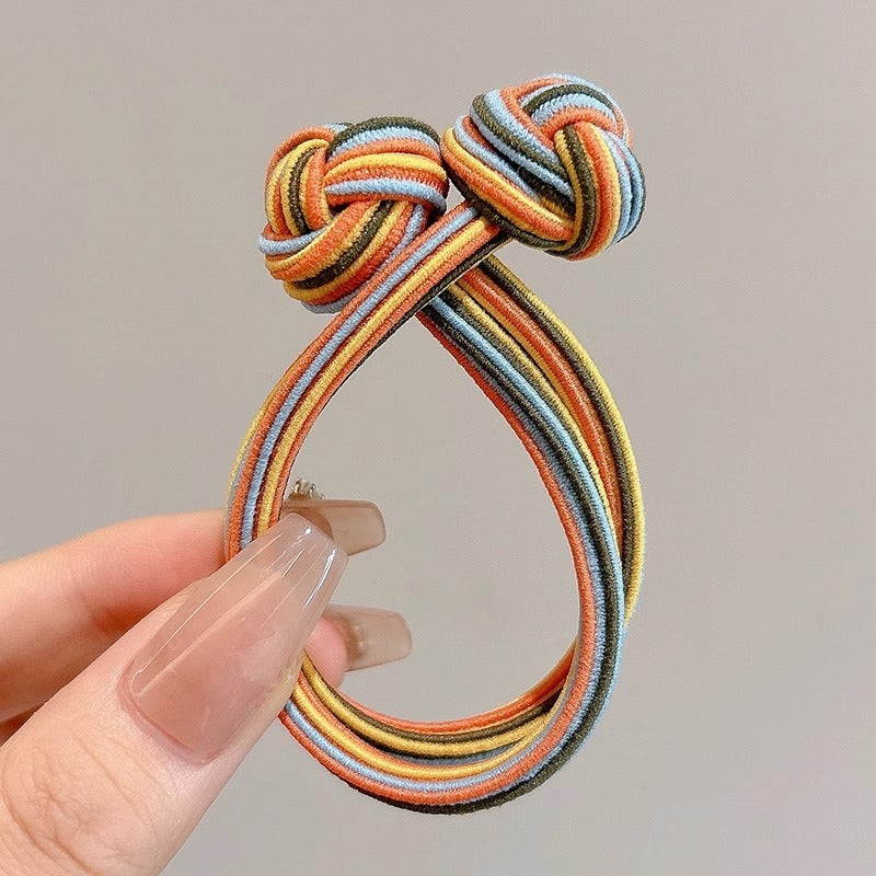Head Rope Girls' Button High Elastic Color