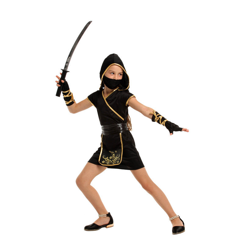 Kids Ninja Costume – Children’s Halloween Cosplay Outfit in Sizes M-XL