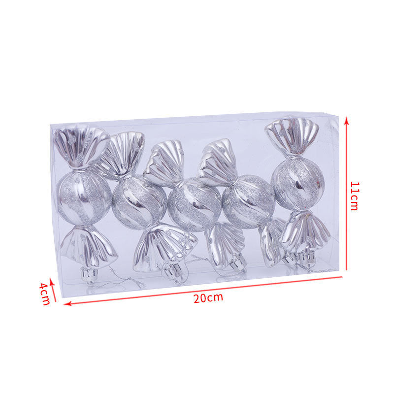 Christmas Gift Box Candy Props Pendant Ornaments 5pcs Set