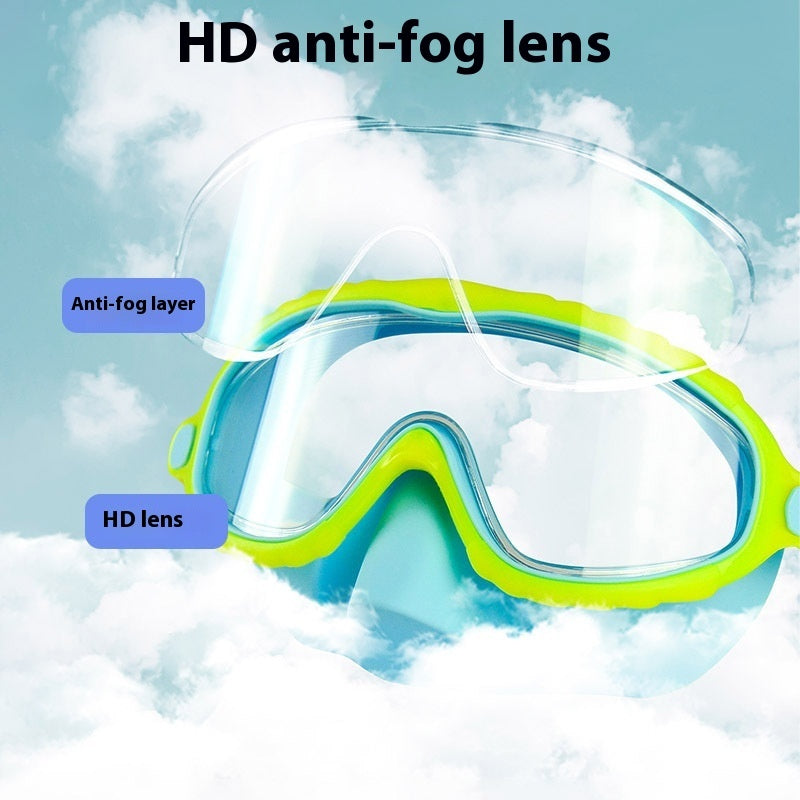 Children's Anti-Choke Swimming Goggles – HD Anti-Fog Large Frame Eye Protection