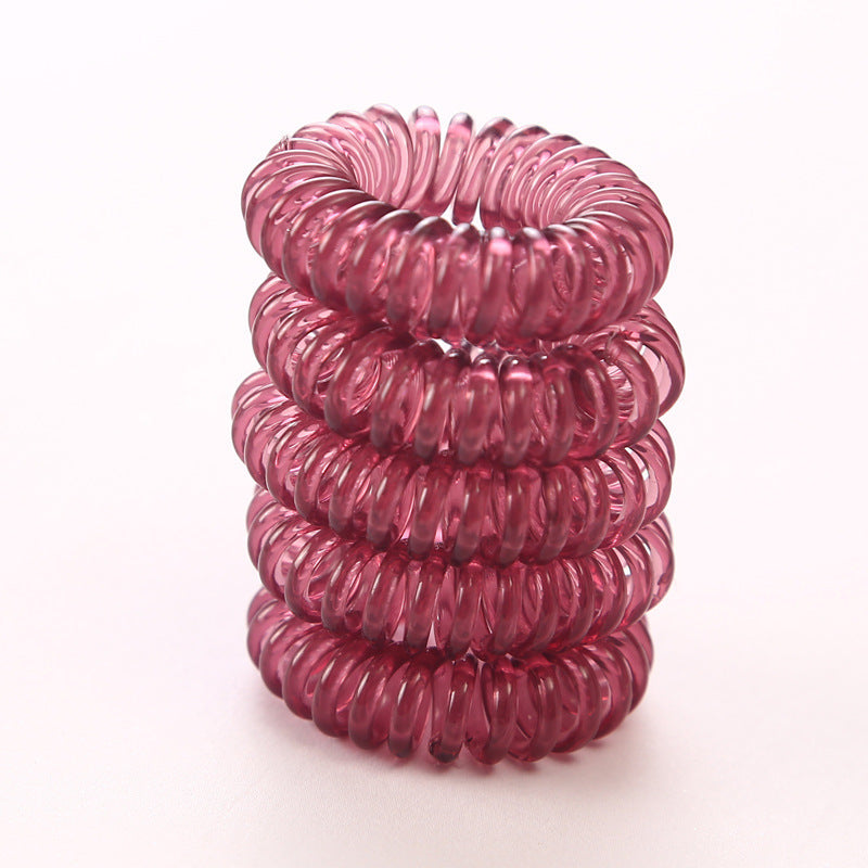 Transparent Phone Line Hair Ring Small Size Cute High Elastic Thin Hair Rope