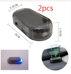 Solar Anti-Theft Warning Light – Simulation LED Flashing Car Security Lamp
