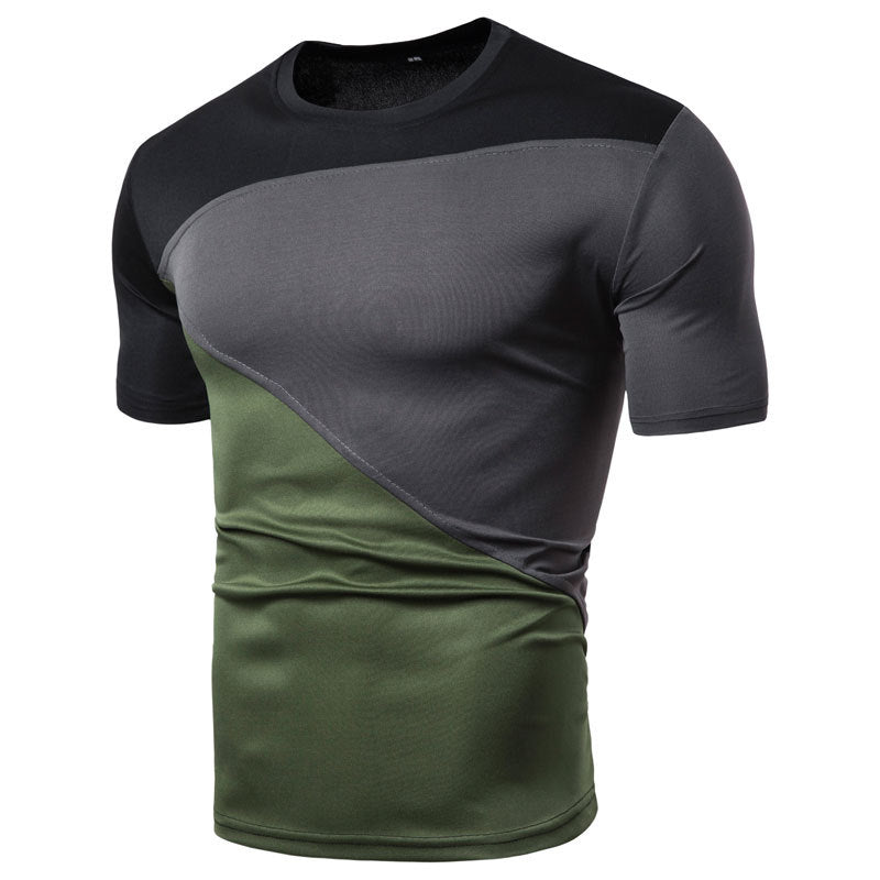 Men's Slim Fit Short Sleeve Polyester T Shirt Casual Wear