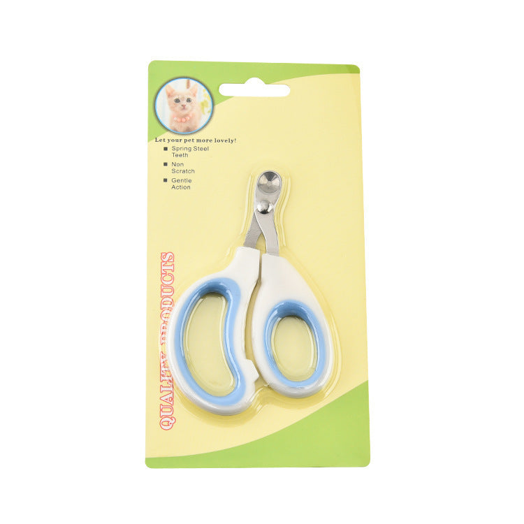 Pet Cat Round Hole Limit Nail Scissors