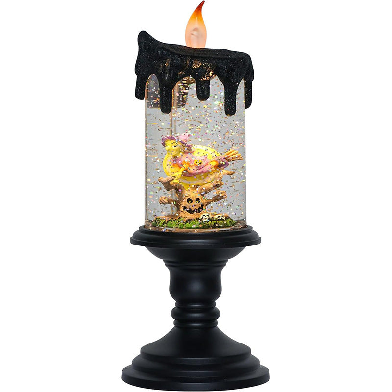 Halloween Decoration Props Candlestick Castle Pumpkin Small Night Lamp