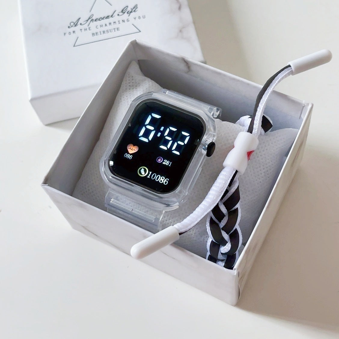 Square LED Electronic Watch