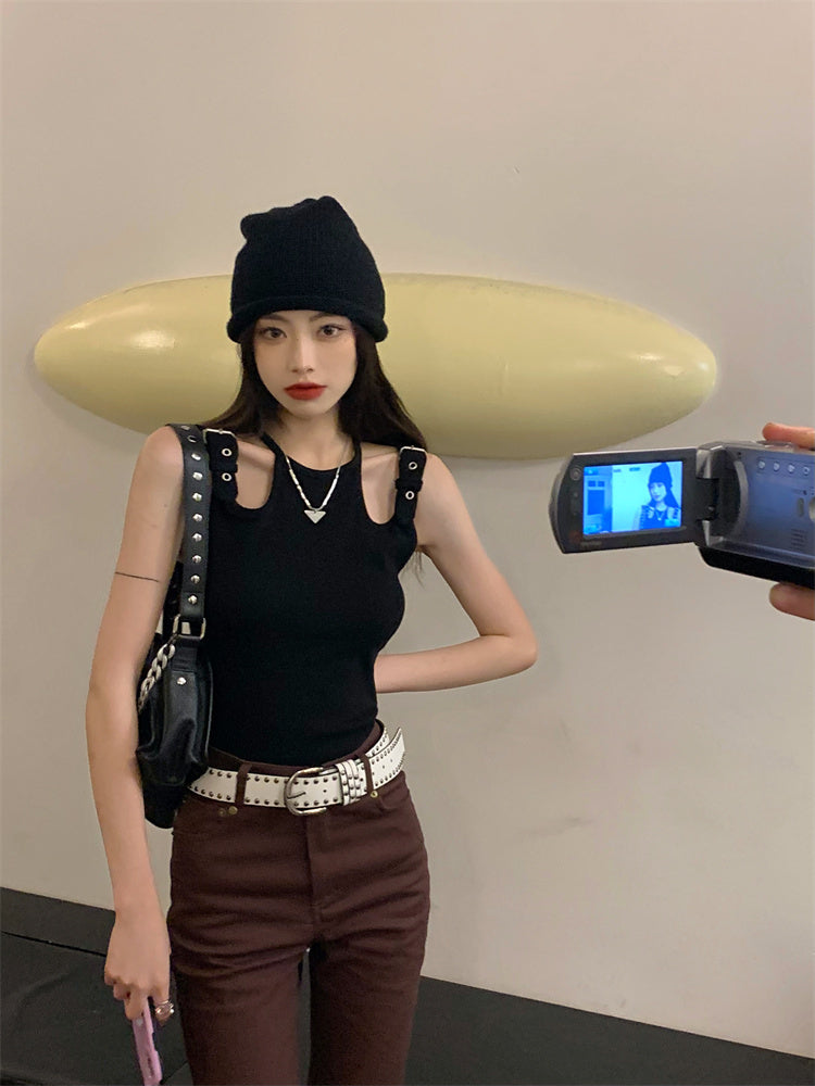 Strapless Slim Tank Top T-shirt Women