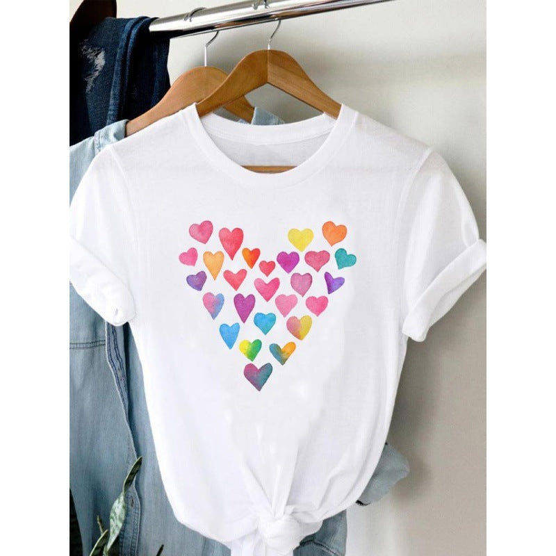 Women's Plus Size Short-sleeved T-shirt