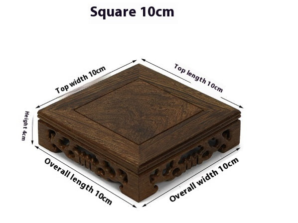 The Base Of The Wooden Carved Buddha Statue Is Set Up