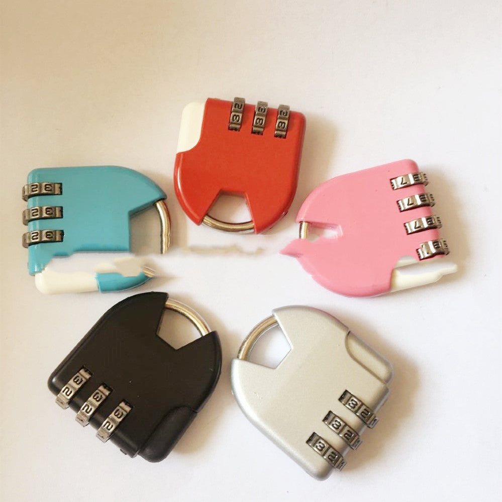 Color Suitcase Backpack Number Combination Padlock