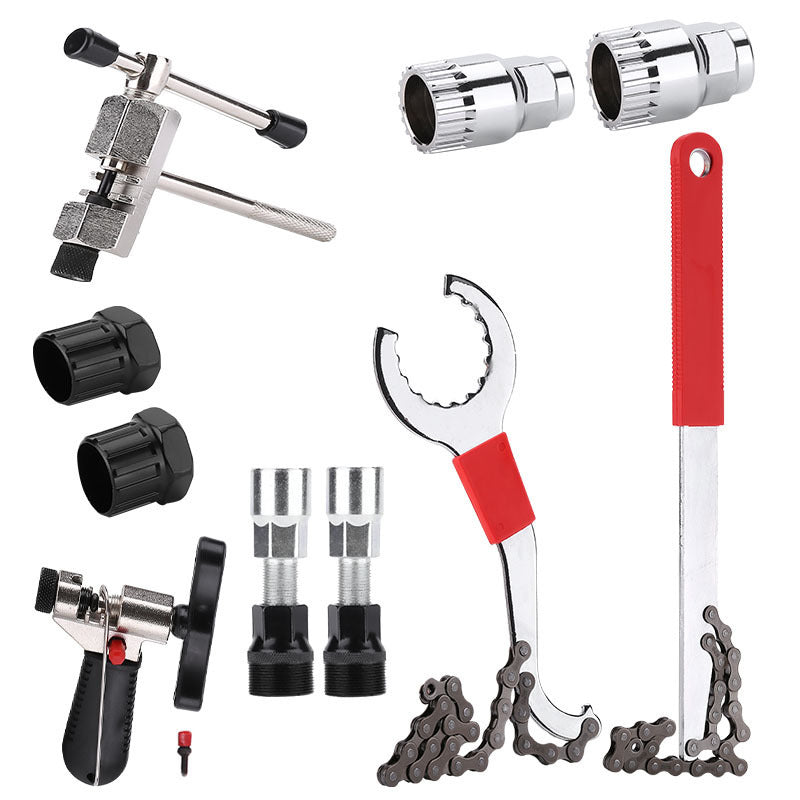Bicycle Repair Tools Suit Mountain Bike Repair Chain-cutting Device