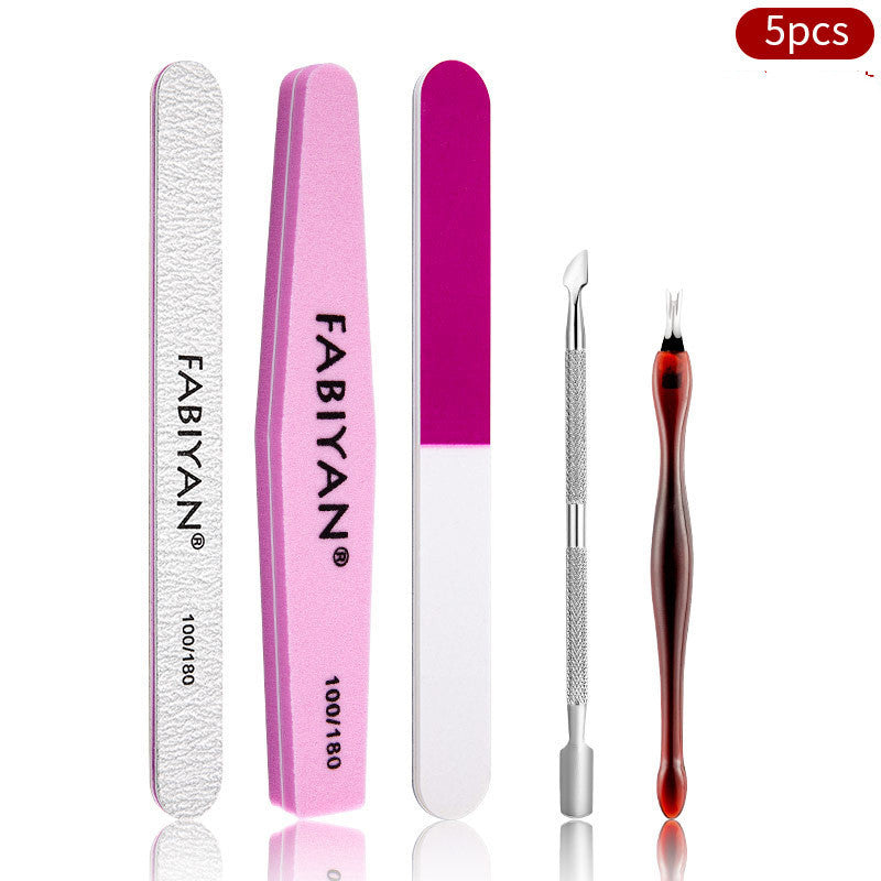 Nail Polishing File Set – Double-Sided Nail Buffer Strips