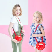 Cute Strawberry Cartoon Children’s Crossbody Bag – Fun Fruit Design