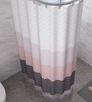 Polyester Waterproof & Mildew-Proof Bathroom Partition Shower Curtain