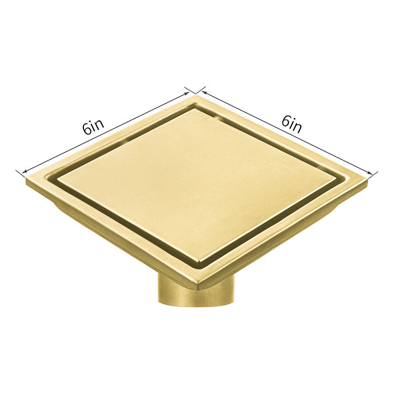 304 Stainless Steel Invisible Floor Drain – Bathroom Deodorizing American-Style Floor Drain