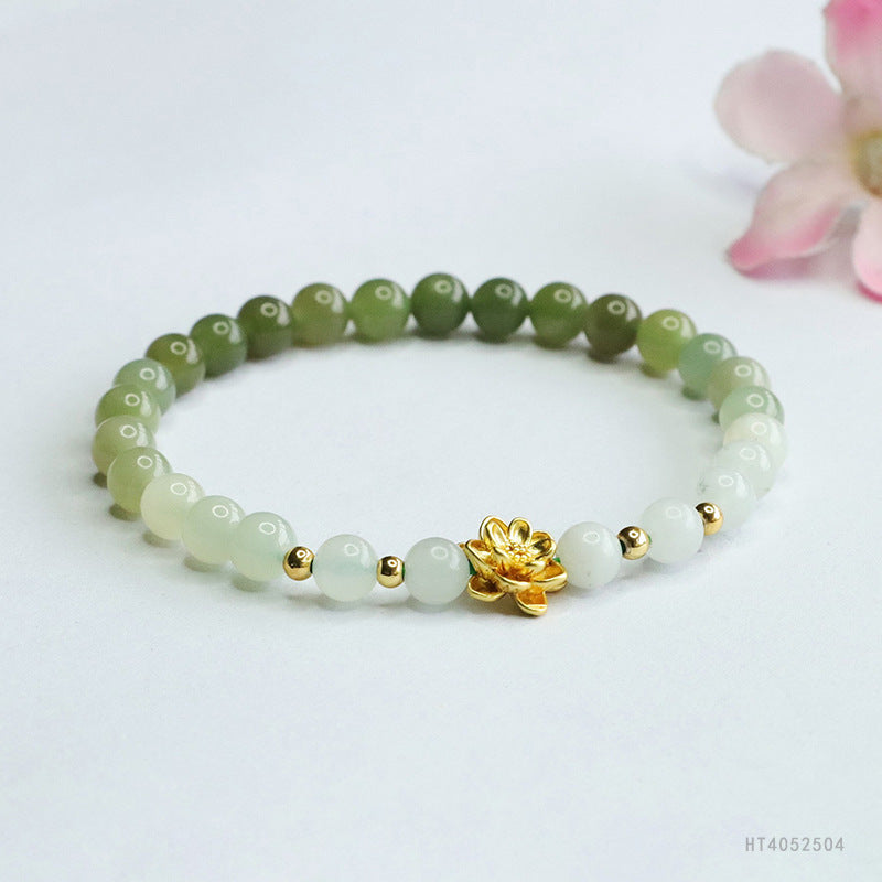 Clear Water Gradient Bracelet Ancient Style Jade Wholesale Live Broadcast Delivery