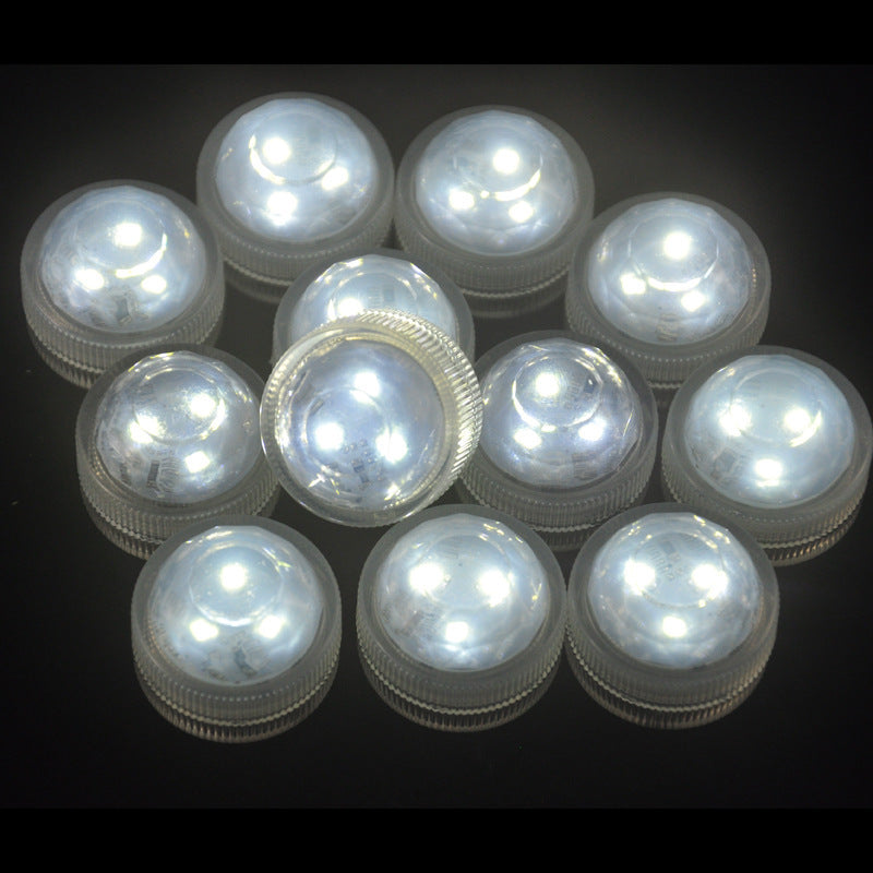 LED Waterproof Candle Lights Glow For Holiday Decorations With Diamond Twist