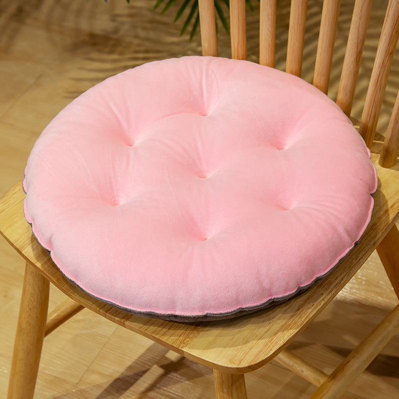 Crystal Velvet Cushion Cute Color Matching Autumn And Winter Warm Seat Cushion Student Stool