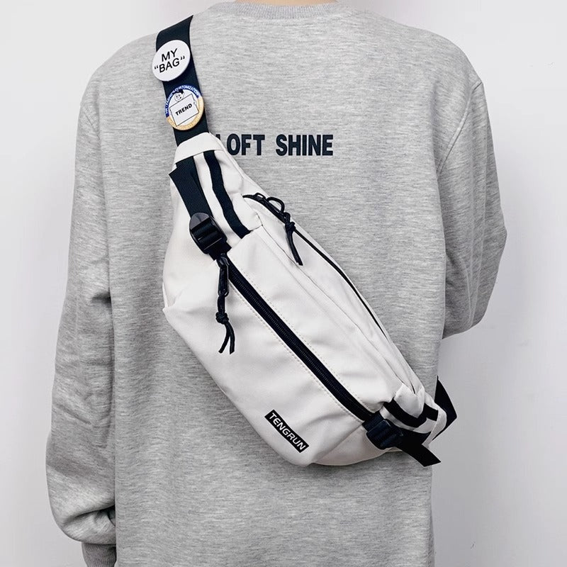 Trendy Chest Bag Men's Backpack Waist Bag Sports One-shoulder