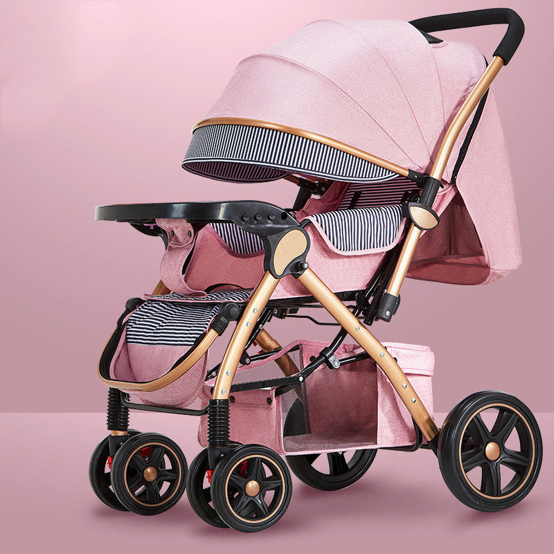Lightweight Foldable Baby Stroller – One-Hand, Travel-Friendly