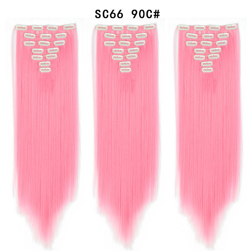 16 Card Seven-piece Hairpiece Clip Wig Beauty Chemical Fiber Wig Set Hair Extension