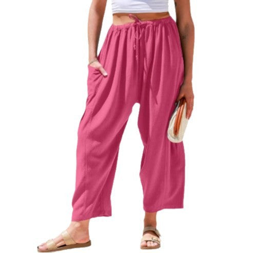 Women’s Wide Leg Drawstring Pants – Street Style Essentials