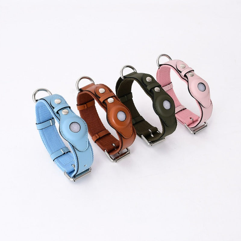 Apple Tracker Airtag Pet Collar Adjustable Dog Leash Collar Medium Large Dog Accessories Puppy Pet Supplies