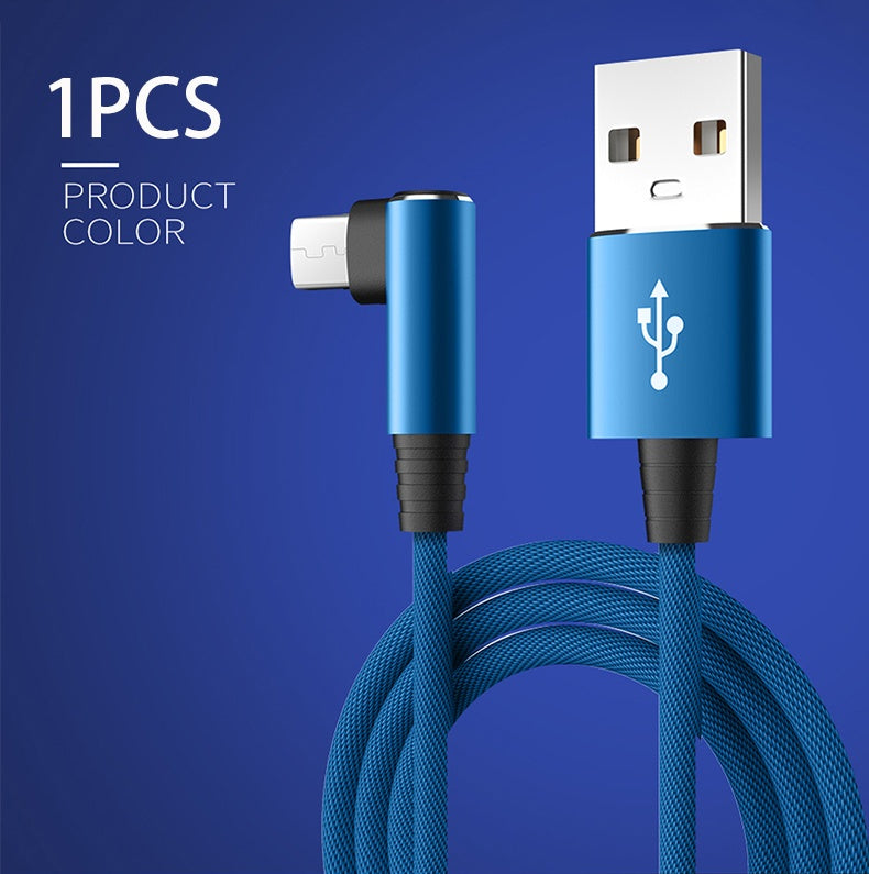 Mobile Phone Elbow Fast Charging Data Cable