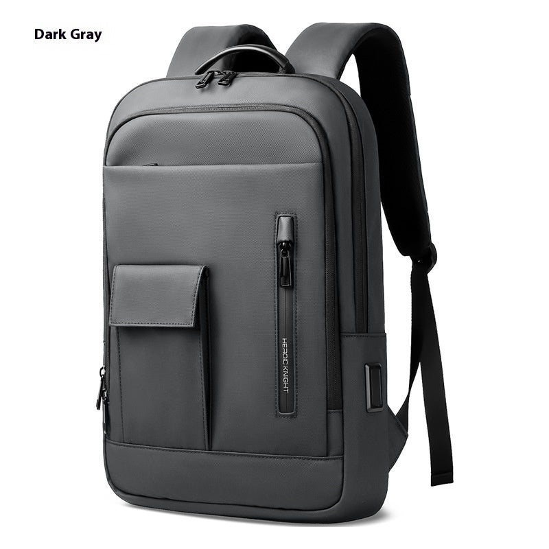Men's Solid Lightweight Oxford Backpack Crossbody Travel