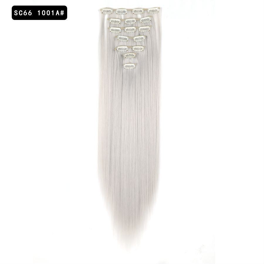16 Card Seven-piece Hairpiece Clip Wig Beauty Chemical Fiber Wig Set Hair Extension