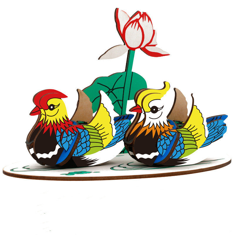 3d Boat Simulation Model Hand Assembled Wooden Ornaments