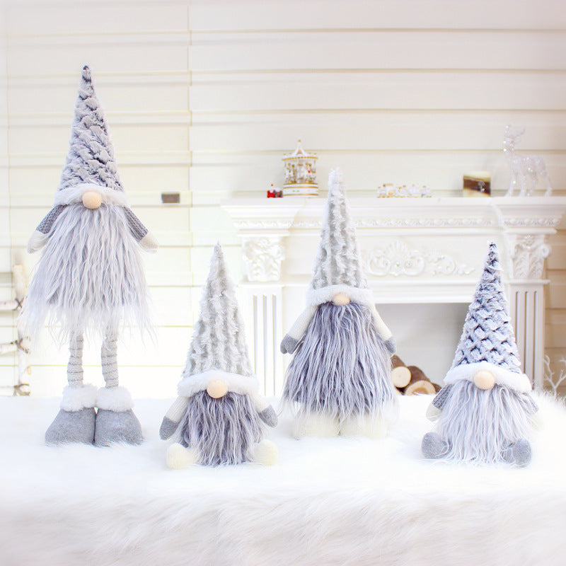 Christmas Telescopic Faceless Doll Window Decoration