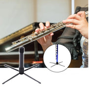 Black Flute Instrument Stand With Four Feet