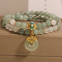 Double Circle Oil Green Jade
